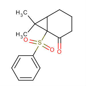 61698-68-8  Bicyclo[4.1.0]heptan-2-one, 7,7-dimethyl-1-(phenylsulfonyl)-