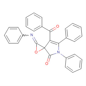 61707-49-1  1-Oxa-5-azaspiro[2.4]hept-6-en-4-one,7-benzoyl-5,6-diphenyl-2-(phenylimino)-