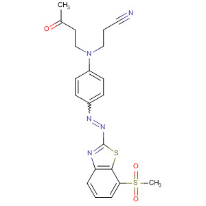 61708-74-5  Propanenitrile,3-[[4-[[7-(methylsulfonyl)-2-benzothiazolyl]azo]phenyl](3-oxobutyl)amino]-