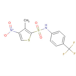 61714-63-4  2-Thiophenesulfonamide, 3-methyl-4-nitro-N-[4-(trifluoromethyl)phenyl]-