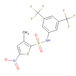 61714-66-7  2-Thiophenesulfonamide,N-[3,5-bis(trifluoromethyl)phenyl]-3-methyl-5-nitro-