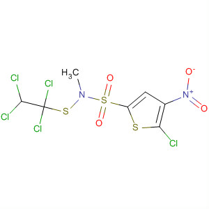 61714-71-4  2-Thiophenesulfonamide,5-chloro-N-methyl-4-nitro-N-[(1,1,2,2-tetrachloroethyl)thio]-