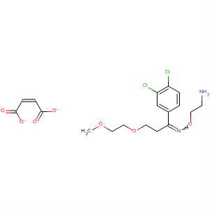 61723-01-1  1-Propanone, 1-(3,4-dichlorophenyl)-3-(2-methoxyethoxy)-,O-(2-aminoethyl)oxime, (2Z)-2-butenedioate (1:1)