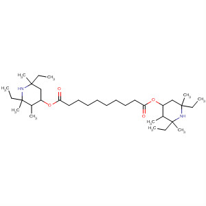 61745-29-7  Decanedioic acid, bis(2,6-diethyl-2,3,6-trimethyl-4-piperidinyl) ester