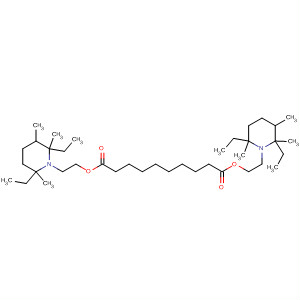 61746-21-2  Decanedioic acid, bis[2-(2,6-diethyl-2,3,6-trimethyl-1-piperidinyl)ethyl]ester