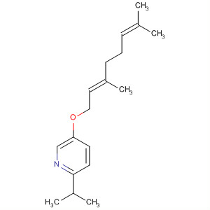 61750-73-0  Pyridine, 5-[(3,7-dimethyl-2,6-octadienyl)oxy]-2-(1-methylethyl)-, (E)-