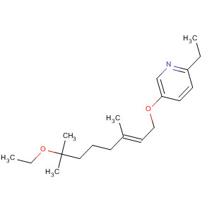 61750-82-1  Pyridine, 5-[(7-ethoxy-3,7-dimethyl-2-octenyl)oxy]-2-ethyl-, (E)-