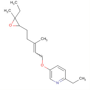 61750-85-4  Pyridine,2-ethyl-5-[[5-(3-ethyl-3-methyloxiranyl)-3-methyl-2-pentenyl]oxy]-