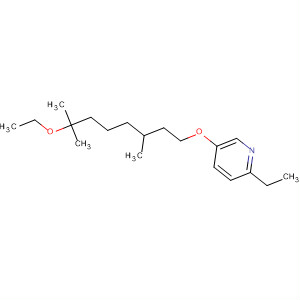 61750-88-7  Pyridine, 5-[(7-ethoxy-3,7-dimethyloctyl)oxy]-2-ethyl-
