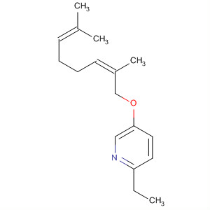 61750-91-2  Pyridine, 5-[(2,7-dimethyl-2,6-octadienyl)oxy]-2-ethyl-, (Z)-