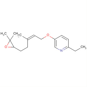 61751-07-3  Pyridine, 5-[[5-(3,3-dimethyloxiranyl)-3-methyl-2-pentenyl]oxy]-2-ethyl-,(Z)-