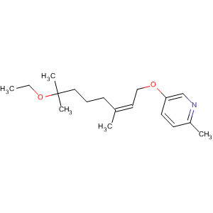 61751-10-8  Pyridine, 5-[(7-ethoxy-3,7-dimethyl-2-octenyl)oxy]-2-methyl-, (Z)-
