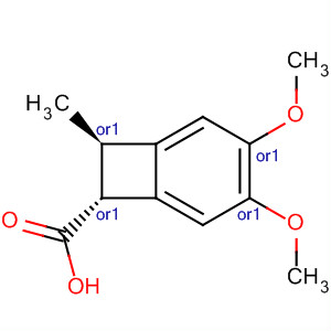 61755-47-3  Bicyclo[4.2.0]octa-1,3,5-triene-7-carboxylic acid,3,4-dimethoxy-8-methyl-, trans-