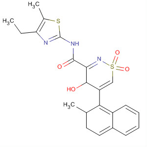 61764-25-8  2H-Naphtho[2,1-e]-1,2-thiazine-3-carboxamide,N-(4-ethyl-5-methyl-2-thiazolyl)-4-hydroxy-2-methyl-, 1,1-dioxide