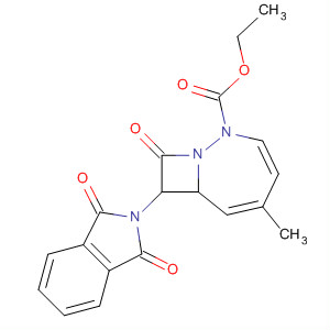 61767-17-7  1,2-Diazabicyclo[5.2.0]nona-3,5-diene-2-carboxylic acid,8-(1,3-dihydro-1,3-dioxo-2H-isoindol-2-yl)-5-methyl-9-oxo-, ethyl ester,cis-