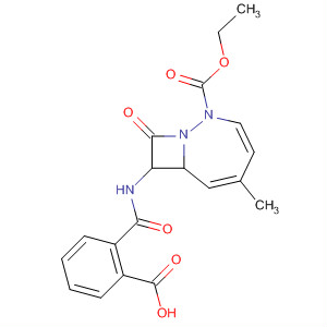 61767-18-8  1,2-Diazabicyclo[5.2.0]nona-3,5-diene-2-carboxylic acid,8-[(2-carboxybenzoyl)amino]-5-methyl-9-oxo-, 2-ethyl ester, cis-