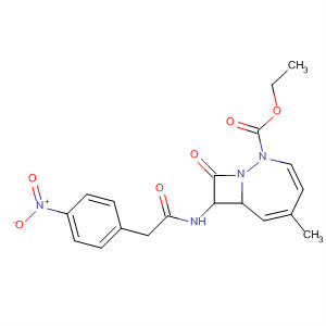 61767-22-4  1,2-Diazabicyclo[5.2.0]nona-3,5-diene-2-carboxylic acid,5-methyl-8-[[(4-nitrophenyl)acetyl]amino]-9-oxo-, ethyl ester, cis-