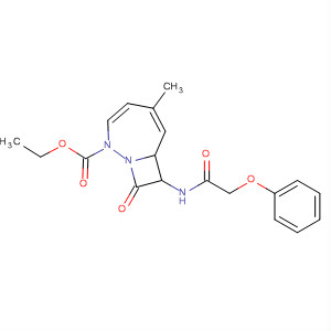 61767-23-5  1,2-Diazabicyclo[5.2.0]nona-3,5-diene-2-carboxylic acid,5-methyl-9-oxo-8-[(phenoxyacetyl)amino]-, ethyl ester, cis-