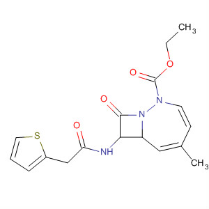 61767-24-6  1,2-Diazabicyclo[5.2.0]nona-3,5-diene-2-carboxylic acid,5-methyl-9-oxo-8-[(2-thienylacetyl)amino]-, ethyl ester, cis-