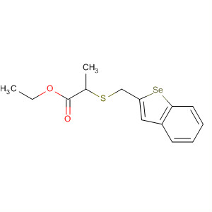 61775-98-2  Propanoic acid, 2-[(benzo[b]selenophene-2-ylmethyl)thio]-, ethyl ester