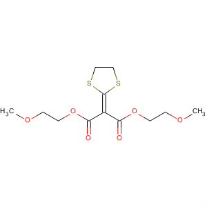 61782-04-5  Propanedioic acid, 1,3-dithiolan-2-ylidene-, bis(2-methoxyethyl) ester