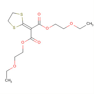 61782-05-6  Propanedioic acid, 1,3-dithiolan-2-ylidene-, bis(2-ethoxyethyl) ester