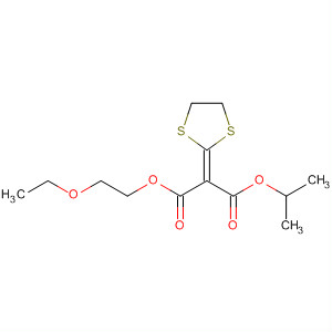 61782-11-4  Propanedioic acid, 1,3-dithiolan-2-ylidene-, 2-ethoxyethyl 1-methylethylester