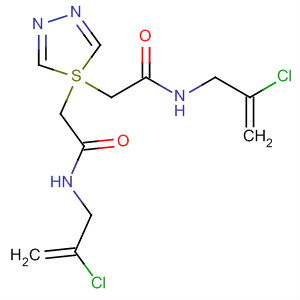 61784-95-0  Acetamide, N,N'-1,3,4-thiadiazole-2,5-diylbis[N-(2-chloro-2-propenyl)-