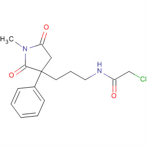 61786-92-3  Acetamide,2-chloro-N-[3-(1-methyl-2,5-dioxo-3-phenyl-3-pyrrolidinyl)propyl]-