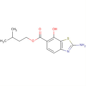 61809-18-5  6-Benzothiazolecarboxylic acid, 2-amino-7-hydroxy-, 3-methylbutylester