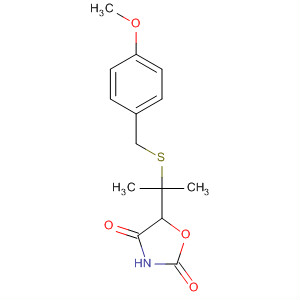 618112-51-9  2,4-Oxazolidinedione,5-[1-[[(4-methoxyphenyl)methyl]thio]-1-methylethyl]-