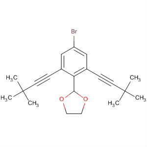 618119-36-1  1,3-Dioxolane, 2-[4-bromo-2,6-bis(3,3-dimethyl-1-butynyl)phenyl]-
