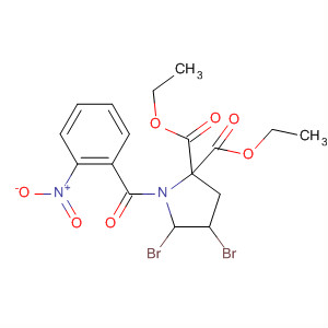 61830-66-8  2,2-Pyrrolidinedicarboxylic acid, 4,5-dibromo-1-(2-nitrobenzoyl)-,diethyl ester