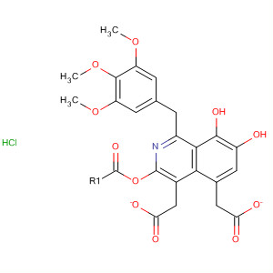 61831-78-5  7,8-Isoquinolinediol, 1-[(3,4,5-trimethoxyphenyl)methyl]-, diacetate(ester), hydrochloride