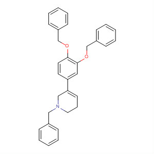 61832-60-8  Pyridine,3-[3,4-bis(phenylmethoxy)phenyl]-1,2,5,6-tetrahydro-1-(phenylmethyl)-