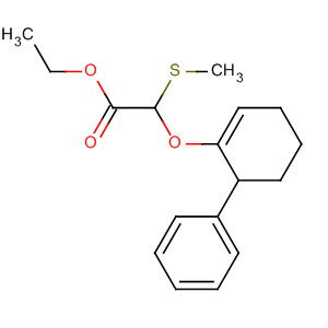 61836-19-9  Acetic acid, (methylthio)[(6-phenyl-1-cyclohexen-1-yl)oxy]-, ethyl ester