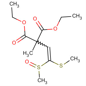 61844-10-8  Propanedioic acid, methyl[2-(methylsulfinyl)-2-(methylthio)ethenyl]-,diethyl ester