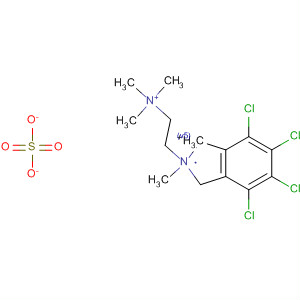 61854-82-8  1H-Isoindolium,4,5,6,7-tetrachloro-2,3-dihydro-2-methyl-2-[2-(trimethylammonio)ethyl]-,sulfate (1:1)