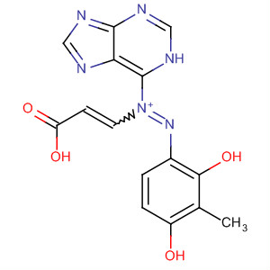 61373-48-6  Diazenium,1-(2-carboxyethenyl)-2-(2,4-dihydroxy-3-methylphenyl)-1-(1H-purin-6-yl)-