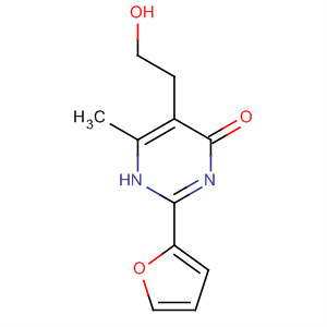 61378-85-6  4(1H)-Pyrimidinone, 2-(2-furanyl)-5-(2-hydroxyethyl)-6-methyl-