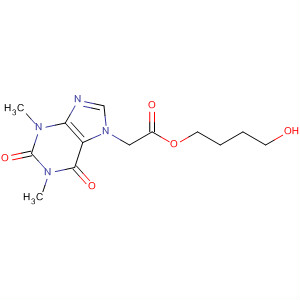 61379-50-8  7H-Purine-7-acetic acid, 1,2,3,6-tetrahydro-1,3-dimethyl-2,6-dioxo-,4-hydroxybutyl ester