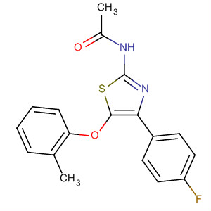 61384-00-7  Acetamide, N-[4-(4-fluorophenyl)-5-(2-methylphenoxy)-2-thiazolyl]-