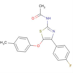 61384-02-9  Acetamide, N-[4-(4-fluorophenyl)-5-(4-methylphenoxy)-2-thiazolyl]-