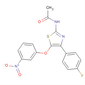 61384-05-2  Acetamide, N-[4-(4-fluorophenyl)-5-(3-nitrophenoxy)-2-thiazolyl]-
