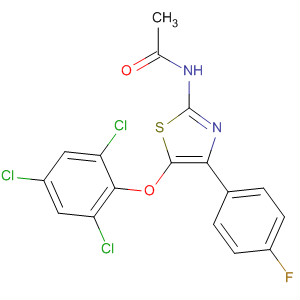 61384-06-3  Acetamide, N-[4-(4-fluorophenyl)-5-(2,4,6-trichlorophenoxy)-2-thiazolyl]-