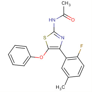 61384-10-9  Acetamide, N-[4-(2-fluoro-5-methylphenyl)-5-phenoxy-2-thiazolyl]-