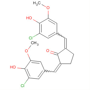 61391-04-6  Cyclopentanone,2,5-bis[(3-chloro-4-hydroxy-5-methoxyphenyl)methylene]-