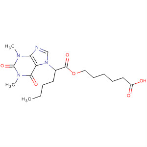 61444-25-5  7H-Purine-7-hexanoic acid, 1,2,3,6-tetrahydro-1,3-dimethyl-2,6-dioxo-,5-carboxypentyl ester