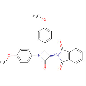 61458-05-7  1H-Isoindole-1,3(2H)-dione,2-[1,2-bis(4-methoxyphenyl)-4-oxo-3-azetidinyl]-, trans-