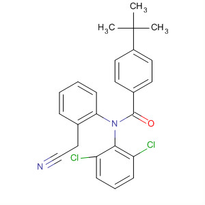 61492-94-2  Benzamide,N-[2-(cyanomethyl)phenyl]-N-(2,6-dichlorophenyl)-4-(1,1-dimethylethyl)-